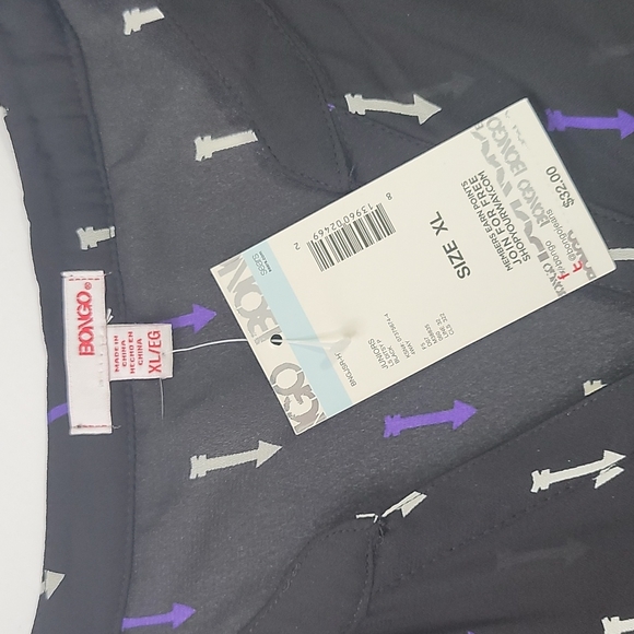 Bongo Blouse Arrow Pattern  NWT SZ XL - Picture 7 of 9